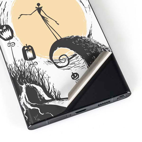 Disney The Nightmare Before Christmas Jack on Spiral Hill Art Galaxy Skins